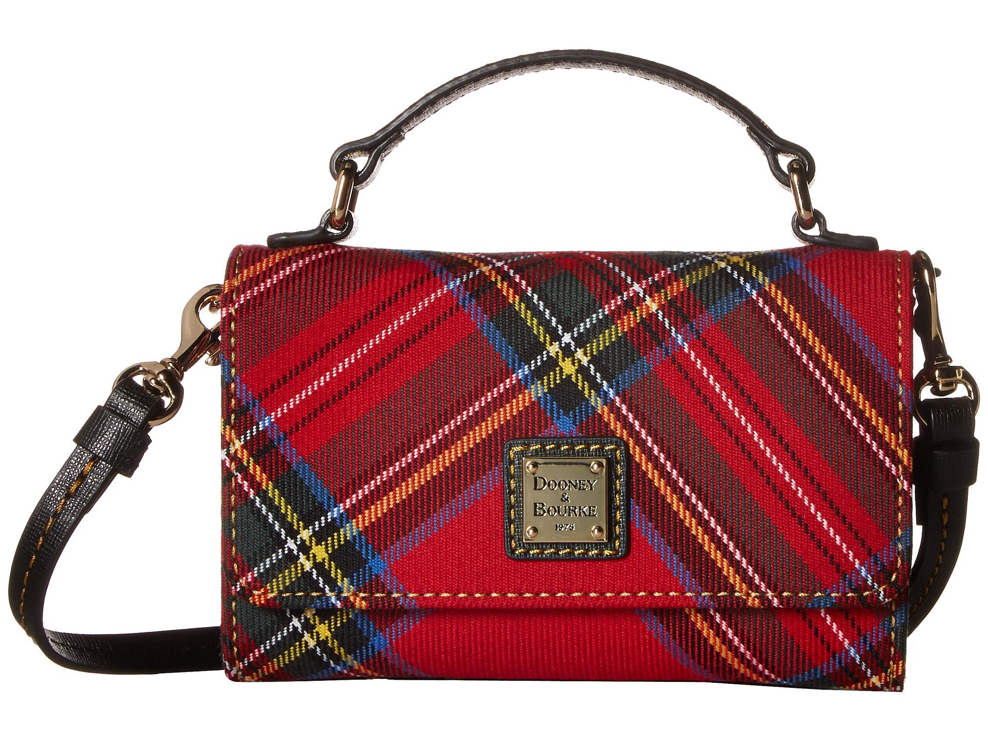 Dooney & Bourke Leather Small Mimi Crossbody Tartan in Red Lyst